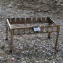 Автоматическая шашлычница из нержавеющей стали на мангал со съемными ножками на 6, 8, 10 или 12 шампуров (регулировка ширины)
