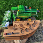 Алкогольный наливатор "Комбайн John Deere" на 5 рюмок (диспенсер алкоголя, алконаливатор)