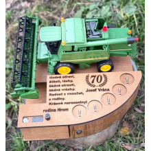 Алкогольний наливатор "Комбайн John Deere" на 5 чарок (диспенсер алкоголю, алонсоватор)
