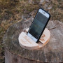 Деревянная подставка для телефона