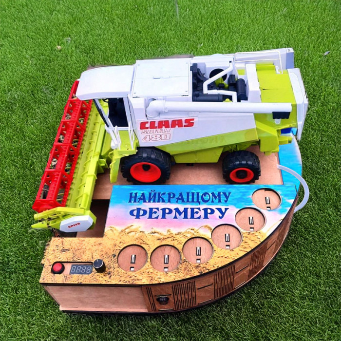 Алкогольный наливатор "Комбайнер" CLAAS-MAXI под 6 рюмок (комбайн)