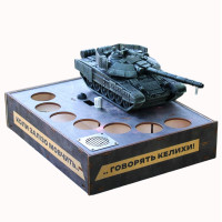Наливатор алкоголя "Танк Т-72" на 7 рюмок (алкогольный наливатор)